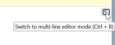 Screenshot of the multi-line icon in Firefox
