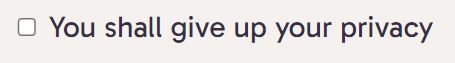 Screenshot of a default checkbox in Chrome