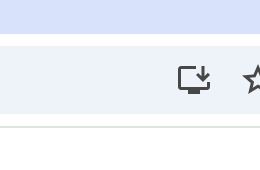 Screenshot of PWA install icon in Chrome