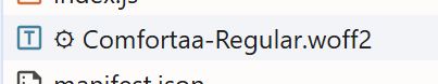 Screenshot of the cog icon in the dev tools