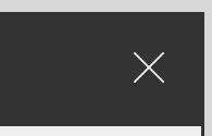 Screenshot of the close button in the
dialog
